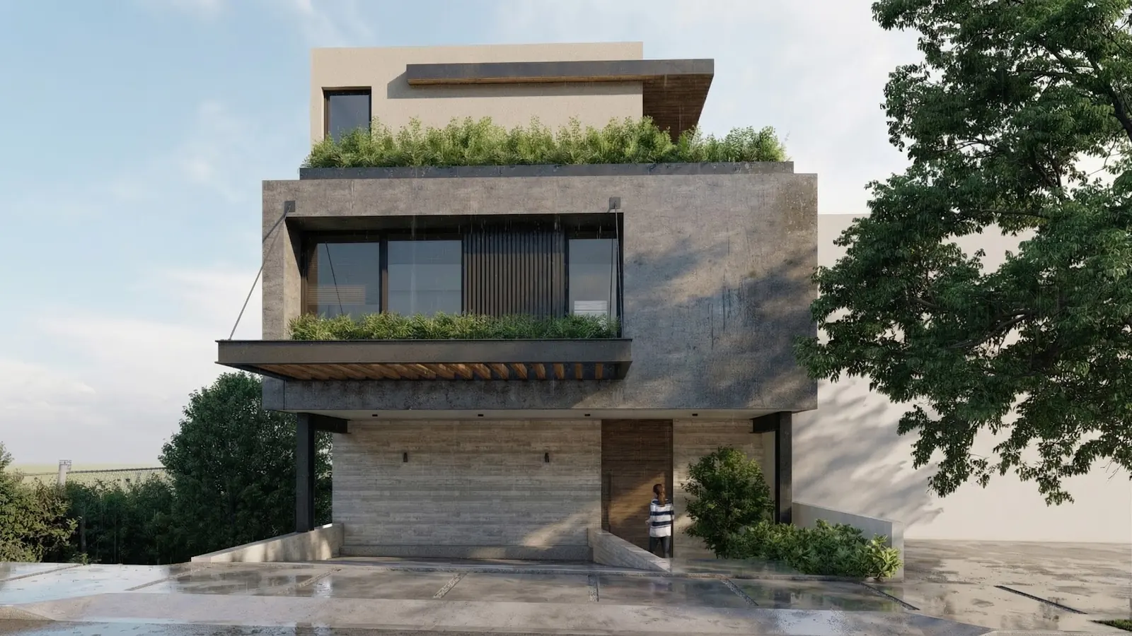 Casa unifamiliar R055, Querétaro — visualización