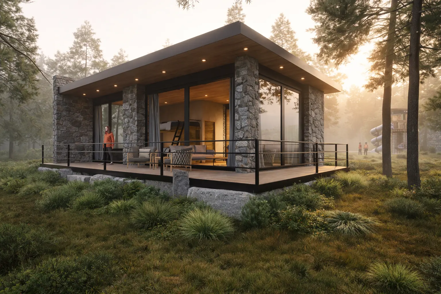 Casa de campo R071, Lagunas de Servín — visualización